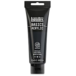 Liquitex Basics - Ivory Black, 4 oz tube