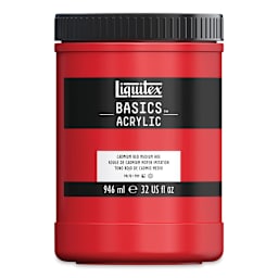 Liquitex Basics - Cadmium Red Medium Hue, 32 oz jar