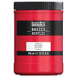 Liquitex Basics - Primary Red, 32 oz jar
