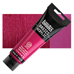 Liquitex Basics - Metallic Magenta, 118 ml tube and swatch