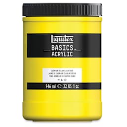 Liquitex Basics - Cadmium Yellow Light Hue, 32 oz jar