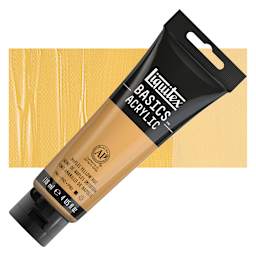 Liquitex Basics Acrylic Paint - Naples Yellow Hue, 4 oz tube and swatch