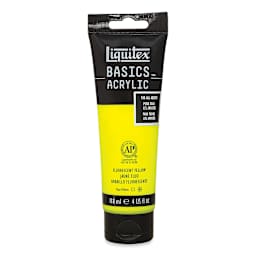 Liquitex Basics - Fluorescent Yellow, 4 oz tube