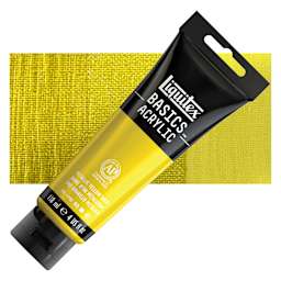 Liquitex Basics - Metallic Yellow Gold, 118 ml tube and swatch