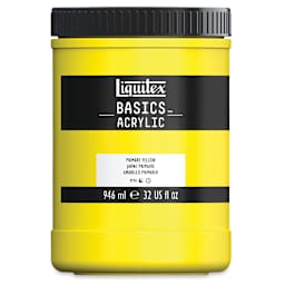 Liquitex Basics - Primary Yellow, 32 oz jar