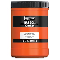 Liquitex Basics - Cadmium Orange Hue, 32 oz jar