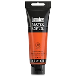 Liquitex Basics - Cadmium Orange Hue, 4 oz tube