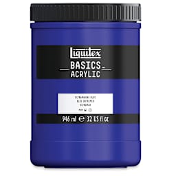 Liquitex Basics - Ultramarine Blue, 32 oz jar