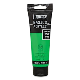 Liquitex Basics - Fluorescent Green, 4 oz tube