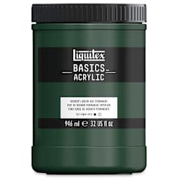 Liquitex Basics - Hooker's Green Hue Permanent, 32 oz jar