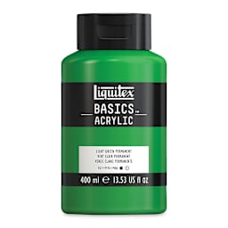 Liquitex Basics - Light Green Permanent, 13.5 oz Squeeze Bottle