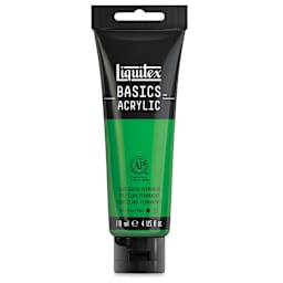 Liquitex Basics - Light Green Permanent, 4 oz tube