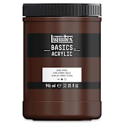 Liquitex Basics - Burnt Umber, 32 oz jar