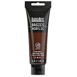 Liquitex Basics - Burnt Umber, 4 oz tube