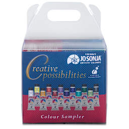 Jo Sonja's Artist Acrylics - Creative Sampler , Set of 12 Colors, 20 ml tubes