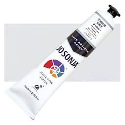 Jo Sonja's Artist Acrylic - Titanium White, 2.5 oz tube and swatch
