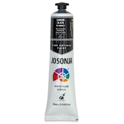 Jo Sonja's Artist Acrylic - Carbon Black, 2.5 oz tube