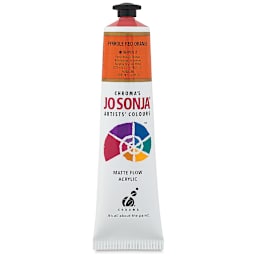 Jo Sonja's Artist Acrylic - Pyrrole Red-Orange, 2.5 oz tube
