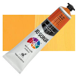 Jo Sonja's Artist Acrylic - Yellow Orange, 2.5 oz tube and swatch