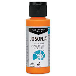 Chroma’s Jo Sonja Premium Pearlescent - Pearlescent Orange, 2 oz bottle