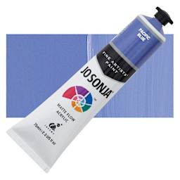 Jo Sonja's Artist Acrylic - Pacific Blue, 2.5 oz tube and swatch