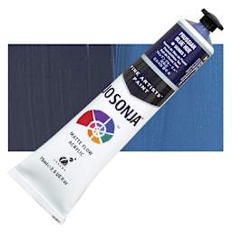 Jo Sonja's Artist Acrylic - Prussian Hue, 2.5 oz tube and swatch