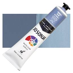 Jo Sonja's Artist Acrylic - French Blue, 2.5 oz tube and swatch