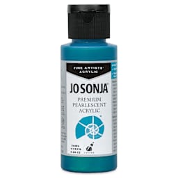 Chroma’s Jo Sonja Premium Pearlescent - Pearlescent Blue Green, 2 oz bottle
