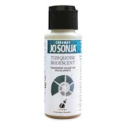 Chroma’s Jo Sonja Specialty Acrylic Paint - Iridescent Turquoise, 60 ml bottle