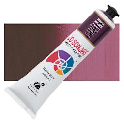Jo Sonja's Artist Acrylic - Purple Madder, 2.5 oz tube and swatch