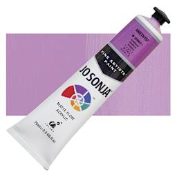 Jo Sonja's Artist Acrylic - Amethyst, 2.5 oz tube and swatch