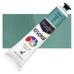 Jo Sonja's Artist Acrylic - Celadon, 2.5 oz tube and swatch