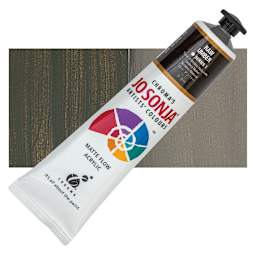 Jo Sonja's Artist Acrylic - Raw Umber, 2.5 oz tube and swatch