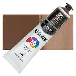 Jo Sonja's Artist Acrylic - Brown Earth, 2.5 oz tube and swatch