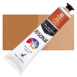 Jo Sonja's Artist Acrylic - Gold Oxide, 2.5 oz tube and swatch