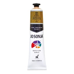 Chroma’s Jo Sonja Specialty Acrylic Paint - Metallic Rich Gold, 2.5 oz tube