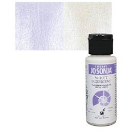 Chroma’s Jo Sonja Specialty Acrylic Paint - Iridescent Violet, 60 ml bottle and swatch