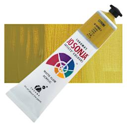 Jo Sonja's Artist Acrylic - Citrine 2.5 oz tube and swatch
