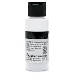 Blick Matte Acrylic - White, 2 oz bottle back