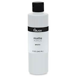 Blick Matte Acrylic - White, 8 oz bottle