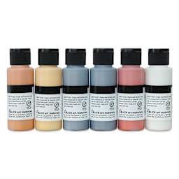 Blick Matte Acrylics - Set of 6, Metallic Colors, 2 oz back