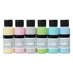 Blick Matte Acrylics - Set of 6, Pastel Colors, 2 oz back