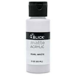 Blick Matte Acrylic - Pearl White, 2 oz bottle