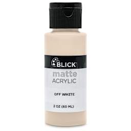 Blick Matte Acrylic - Off White, 2 oz bottle