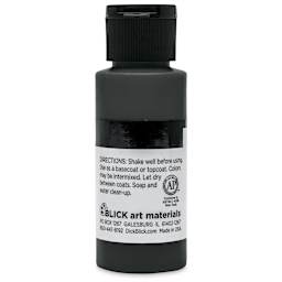 Blick Matte Acrylic - Black, 2 oz bottle back