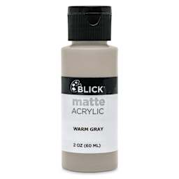 Blick Matte Acrylic - Warm Gray, 2 oz bottle