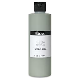 Blick Matte Acrylic - Nimbus Gray, 8 oz