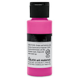 Blick Matte Acrylic - Pink Medium, 2 oz bottle back
