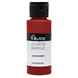 Blick Matte Acrylic - Burgundy, 2 oz bottle