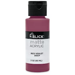 Blick Matte Acrylic - Red Violet Deep, 2 oz bottle